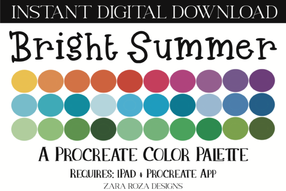 Download Bright Summer - Rainbow Color Palette - Rainbow color palette Collection