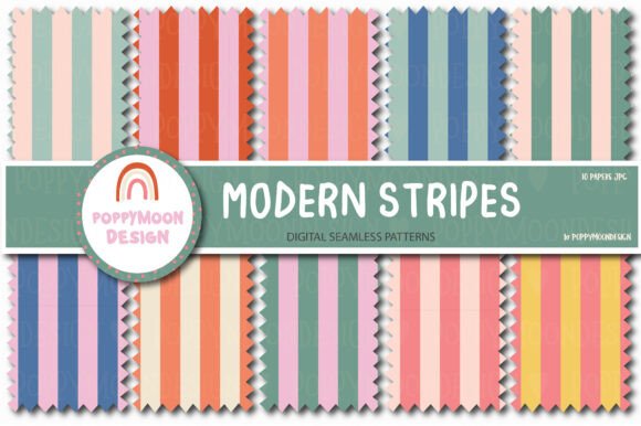 Download Modern Stripes Paper Set - Paper Collection