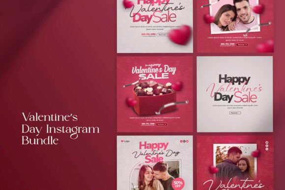 Download Valentine's Day Social Media Bundle - Social media bundle Collection
