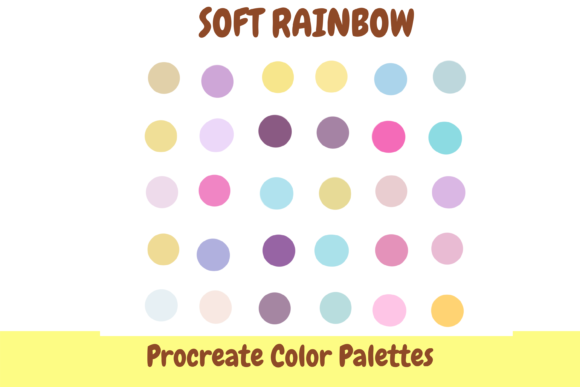 Download Soft Rainbow Color Palette Procreate - Rainbow color palette Collection