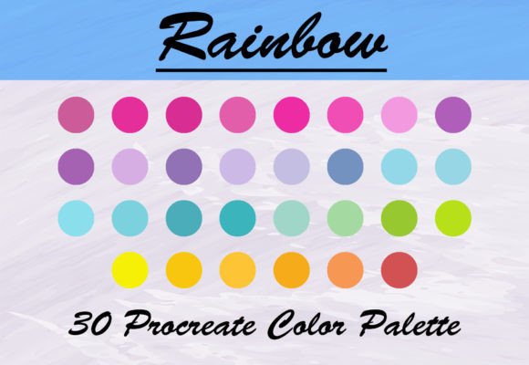Download Rainbow Color Palette for Procreate - Rainbow color palette Collection