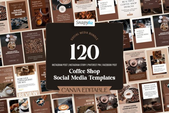 Download Free Coffee Shop Social Media Bundle - Social media bundle Collection