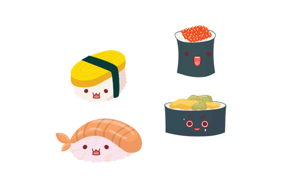 Download Kawaii Sushi Graphic Design Bundle - Premium Resources
